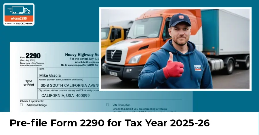 Pre-File IRS Form 2290